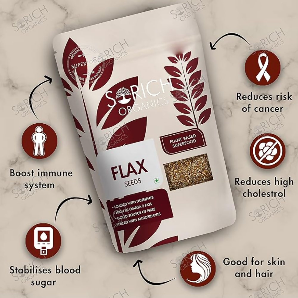 Sorich Organics Raw Chia Seeds and Flax Seeds