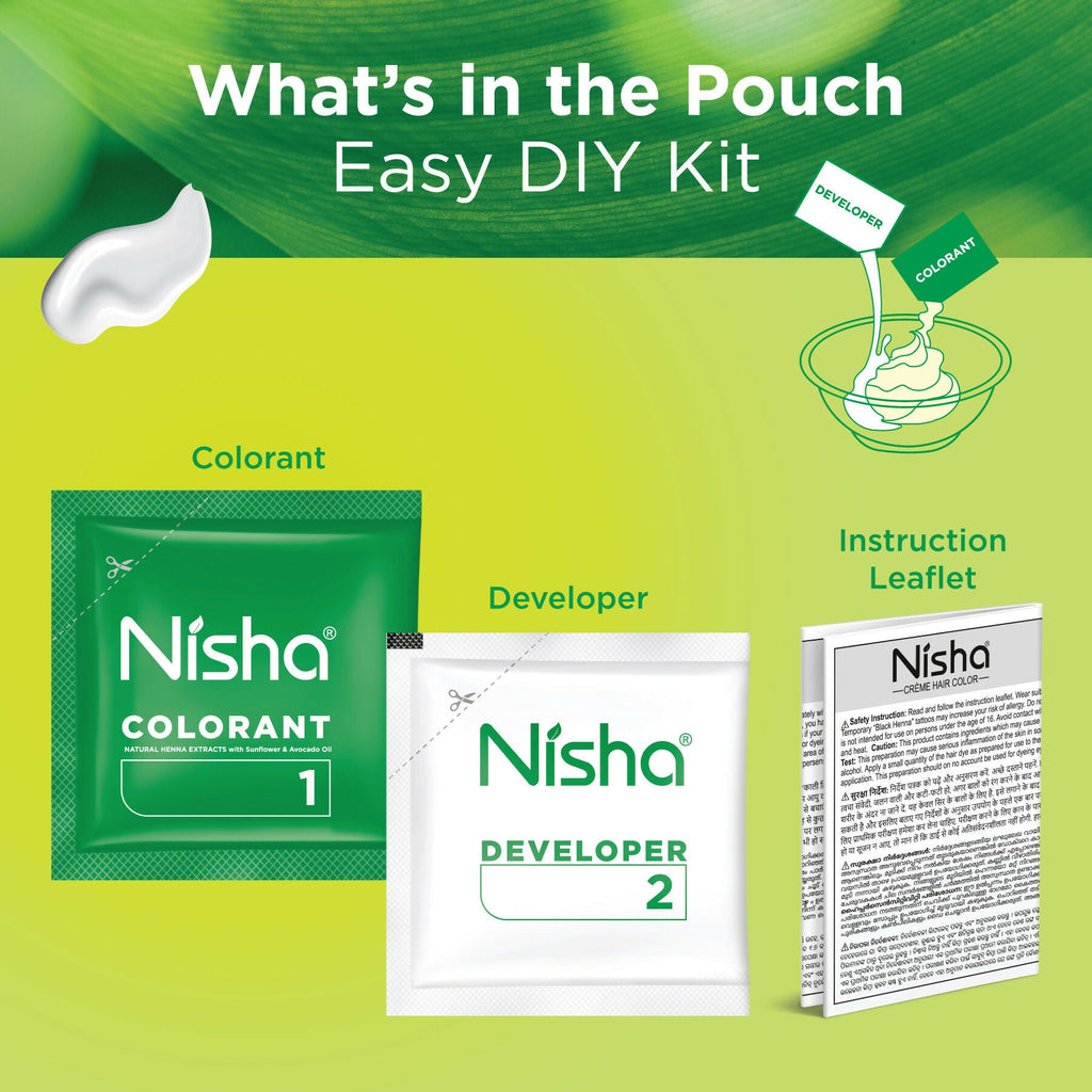 Nisha Creme Hair Color for Women - Light Blonde